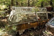 abandoned hearse 