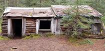 Abandoned hermits cabin Banff Alberta Canada