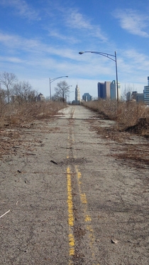 Abandoned highway Columbus Ohio