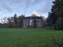 Abandoned Hotel-Chateau de le Cense au Bois approx  year after my first picture there Near Mons Belgium 