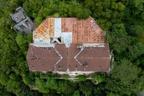 Abandoned hotel from above