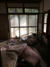 Abandoned house in a forest in Japan