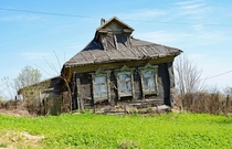 Abandoned house in the country outside Moscow Russia 