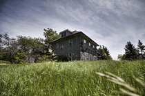 Abandoned House on the Hill in Central Ontario 
