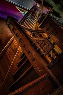 Abandoned house stairs 