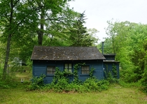 Abandoned lake cottage in Connecticut