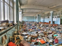 Abandoned library in Russia 
