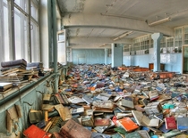 Abandoned library outside of Moscow Russia 