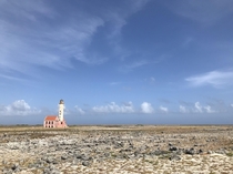 Abandoned lighthouse on a deserted island Klein Curaao