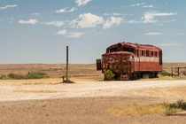 Abandoned Locomotion Old Ghan Rlwy Marree Australia 