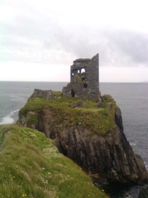 Abandoned Medieval Castle Cape Clear Island Ireland 