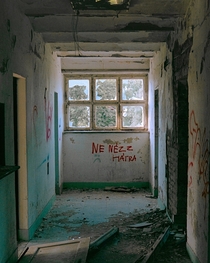 Abandoned military barrack located in Hungary shot on film 