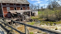 Abandoned mill building in rural Sweden