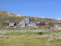Abandoned mill in the preserved ghost town of Bodie CA