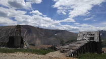Abandoned Mining Mill Colorado Rocky Mountains  X 