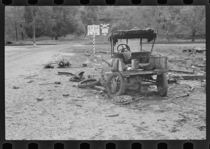 Abandoned Model T at a railroad crossing in Arkansas Ben Shahn  