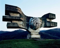 Abandoned monument in the Balkans 