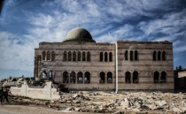 Abandoned Mosque in Syria - called the graveyard of Tanks after a battle that took place there 