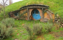 Abandoned movie set from the Lord of the Rings Matamata New Zealand 