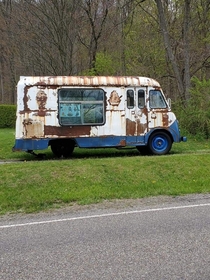 Abandoned Mr Softee Truck stuck in time
