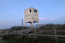 Abandoned Naval Observation Tower  N Topsail Beach NC See history link in comment below