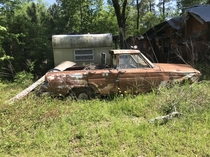 Abandoned next to a cabin in the woods in Texas