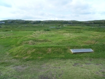 Abandoned Norse settlement at LAnse aux Meadows Newfoundland approximately  years ago