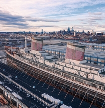 Abandoned ocean liner thats been sitting in a port for years after setting transatlantic records