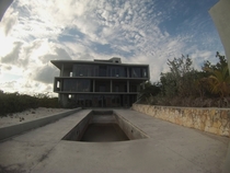 Abandoned oceanfront mansion Eleuthera Bahamas 