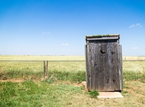 Abandoned outhouse somewhere in rural Oklahoma  OC