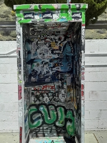 Abandoned phone booth