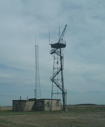 Abandoned radar station from the s in rural Iowa
