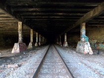 Abandoned rail tunnel in Philadelphia 