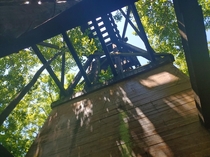 Abandoned railroad bridge Shelby NC