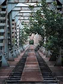 Abandoned railway bridge in Italy