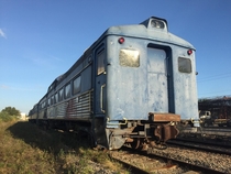 Abandoned Railway Carriages  Fort Myers Florida USA 