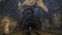 Abandoned railway tunnel that closed in the s