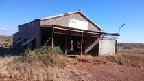 Abandoned repair shop in the outback Roebourne Australia 