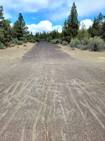 Abandoned road around Redmond Oregon 