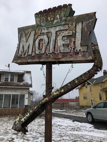 Abandoned Royal Motel Sign Route  North Syracuse NY 