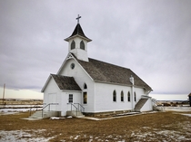 Abandoned  Saint Wenceslaus Catholic Church in Danvers Fergus County Montana 