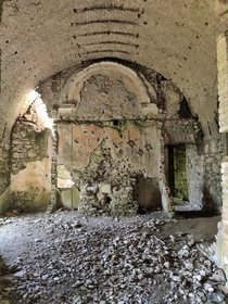 Abandoned Sanctuary in a  fort in GenoaItaly