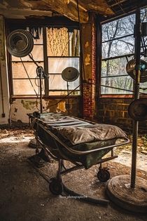 Abandoned santorium hospital bed