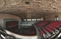 Abandoned school auditorium