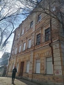 Abandoned school building where the first man in space studied Yuri Gagarin Flight School Orenburg Russia