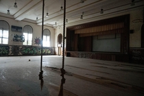 Abandoned school gym