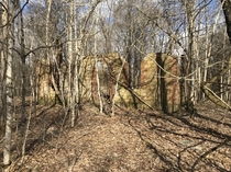 Abandoned school house in the woods