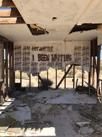 Abandoned shack in Mojave desert Ca 