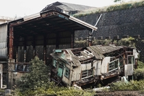 Abandoned Shed By The Highway Near Jiufen Taiwan 