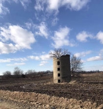 Abandoned silo in Ontario Canada